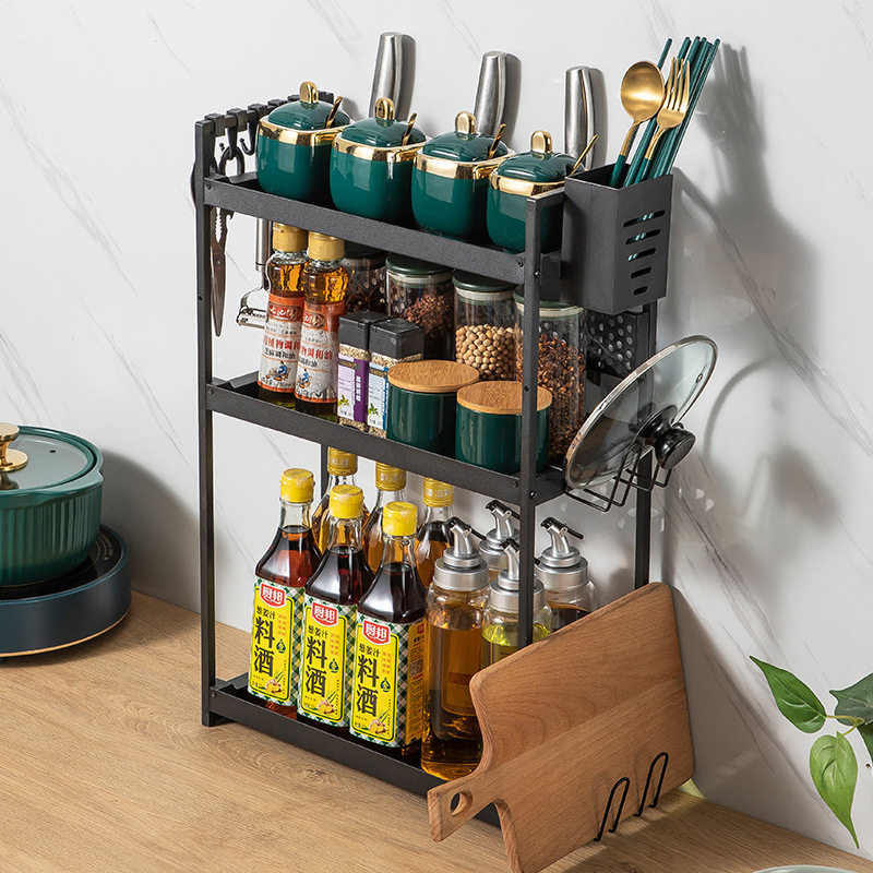 窄款置物架13cm多功能调味架调料收纳架转角厨房置物架台面窄缝隙