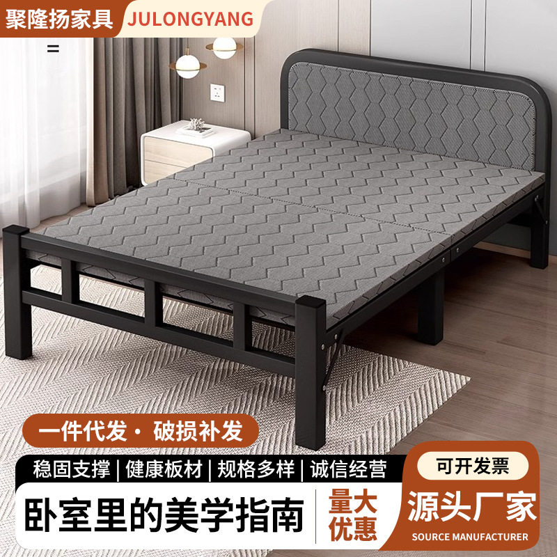 折叠床便捷行军床出租屋多尺寸两折床医院陪护床小户型躺椅供应