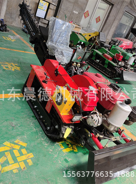 柴油手扶开槽双链条开沟机 液压升降葡萄园挖沟机