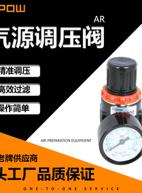 DOPOW  AR/BR调压阀BR2000AR2000压力调节BR3000调压阀BR4000气压
