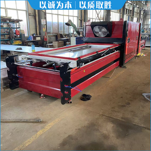 免拉手橱柜门负压双工位真空覆膜机硬包床头柜肤感木饰面板吸塑机