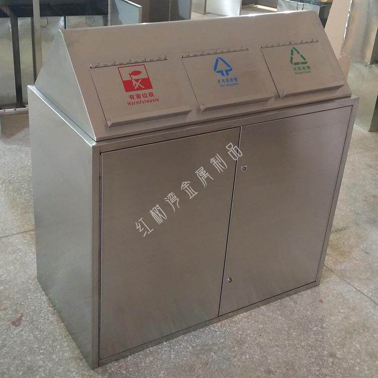 景区户外三分类垃圾箱学校小区分类垃圾桶城市街道垃圾桶
