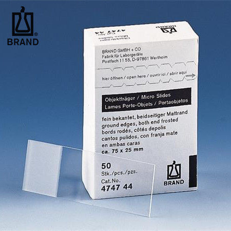 BRAND/普兰德显微镜载玻片厚度1mm白色/透明光学玻璃