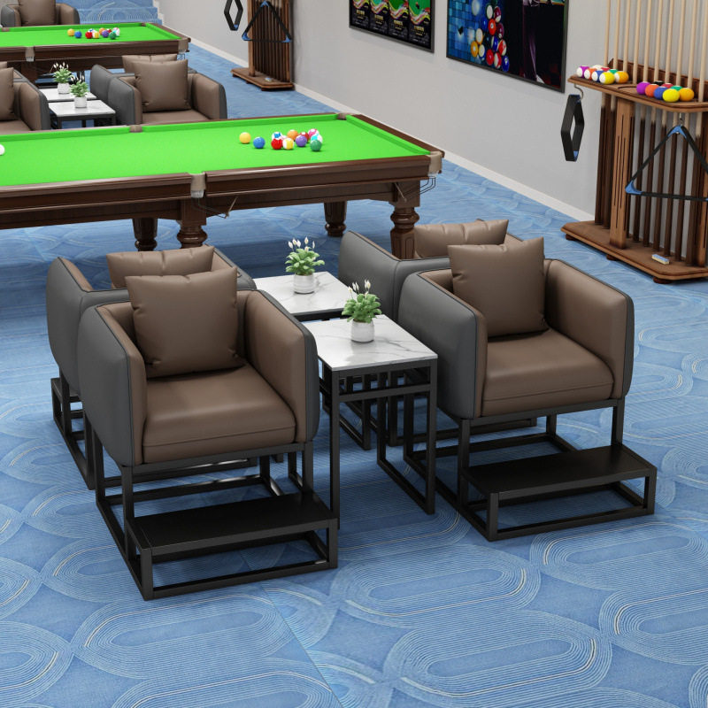 台球厅观球椅比赛专用卡座茶几看球沙发凳轻奢高端桌球室休闲座椅