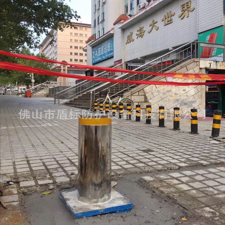 硬质防撞液压可升降路桩大门伸缩安全挡车桩 电动不锈钢拦车护柱