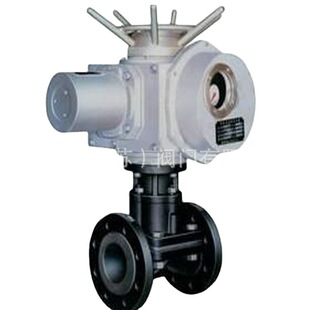 G941J电动隔膜阀_铸铁电动法兰隔膜阀_衬胶隔膜阀