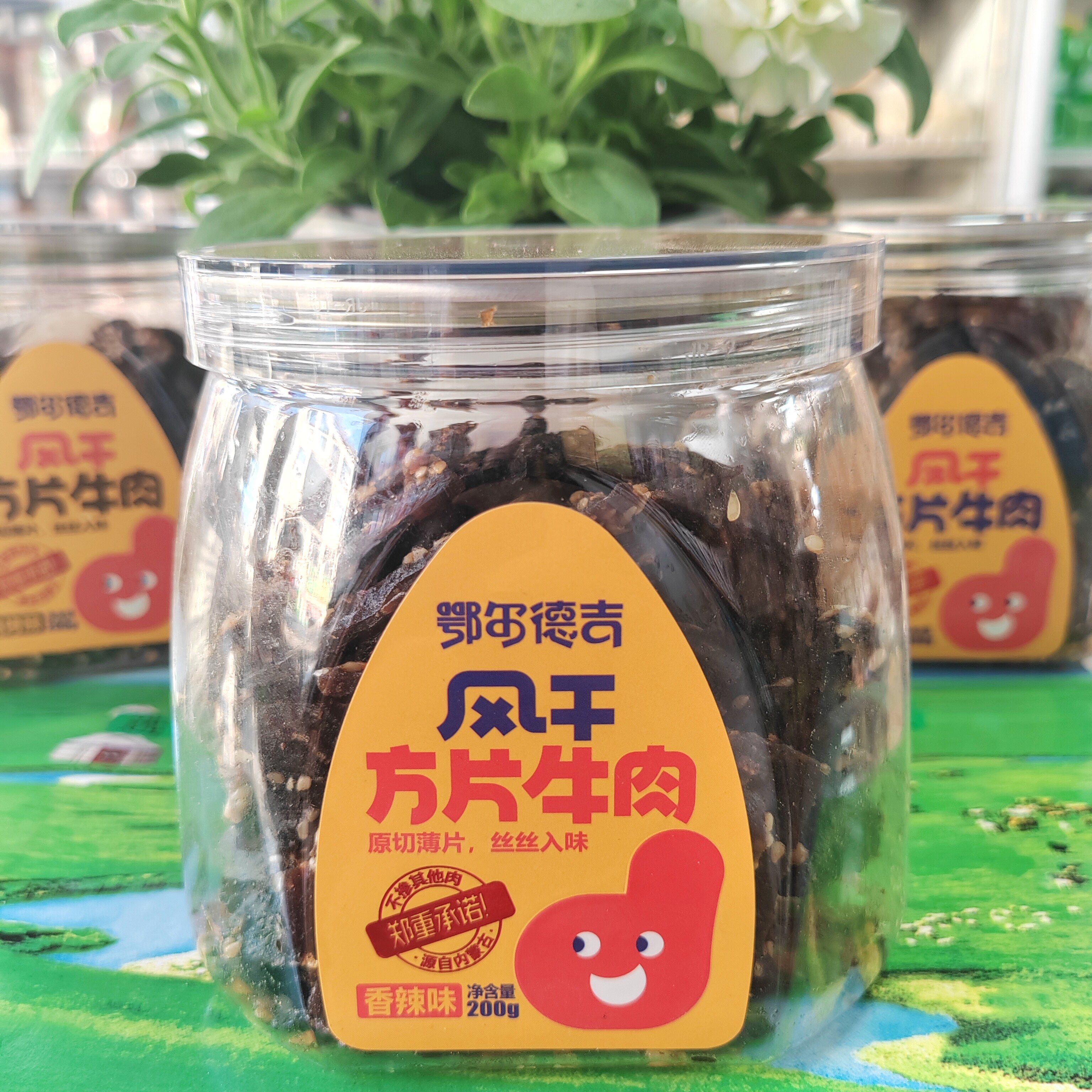 鄂尔德吉风干方片牛肉内蒙古手撕风干大片牛肉干