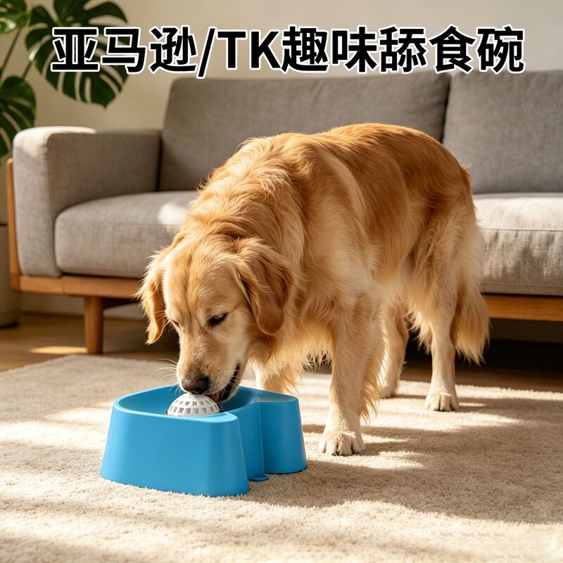 狗狗慢食碗食盆水盆一体舔舔球小中大型犬防噎舔食碗猫猫宠物碗