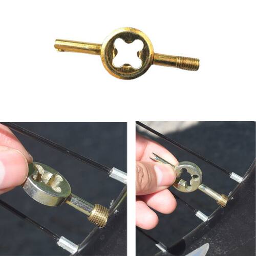 山地自行车维修工具三叉内六角气门芯扳手辐条撬棒成套修车配件