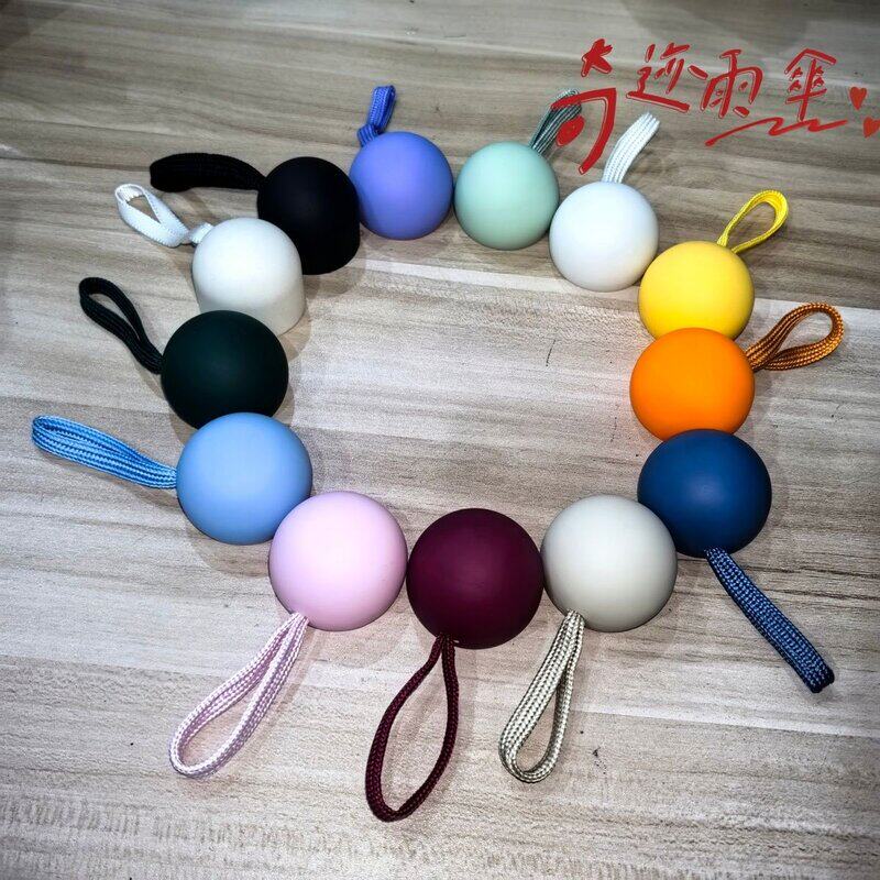折叠伞具彩色胶囊圆头手柄配件五折伞维修更换伞柄雨伞把头零件