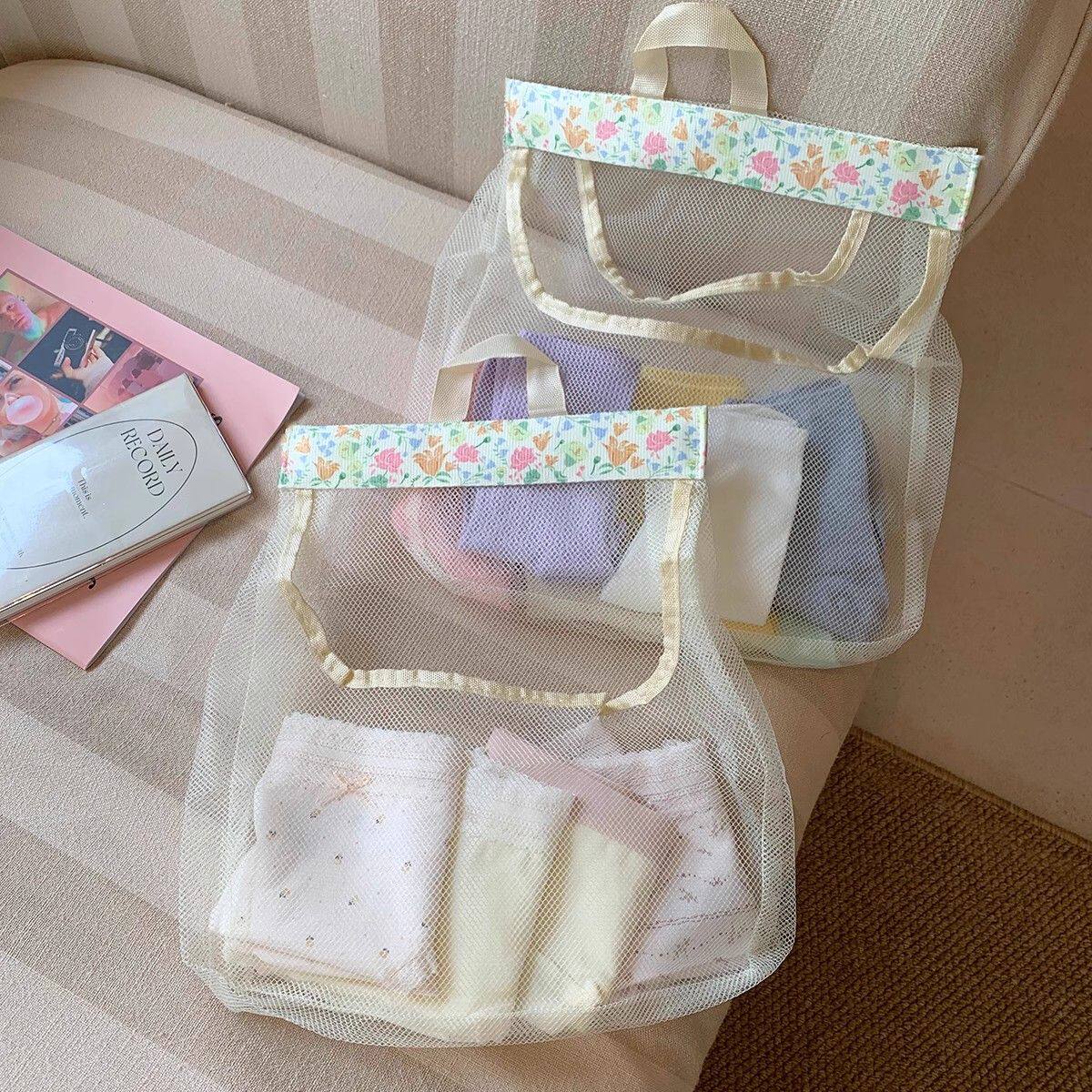 学生宿舍门后多层杂物收纳网兜悬挂式内衣裤袜子贴身整理挂袋子