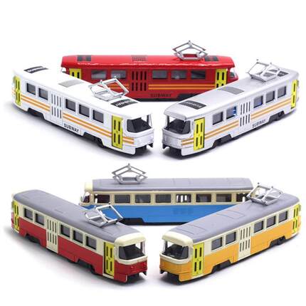 Classic Train Tram Diecast Pull Back Model Vehicle Toy Class