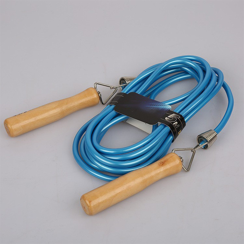 跳绳多人跳群体训练木柄长跳绳胶绳儿童学生团体比赛跳大长绳甩绳