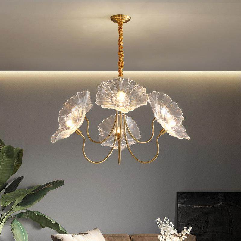 北欧风格吊灯现代简约客厅灯创意艺术玻璃轻奢餐厅卧室大气灯具