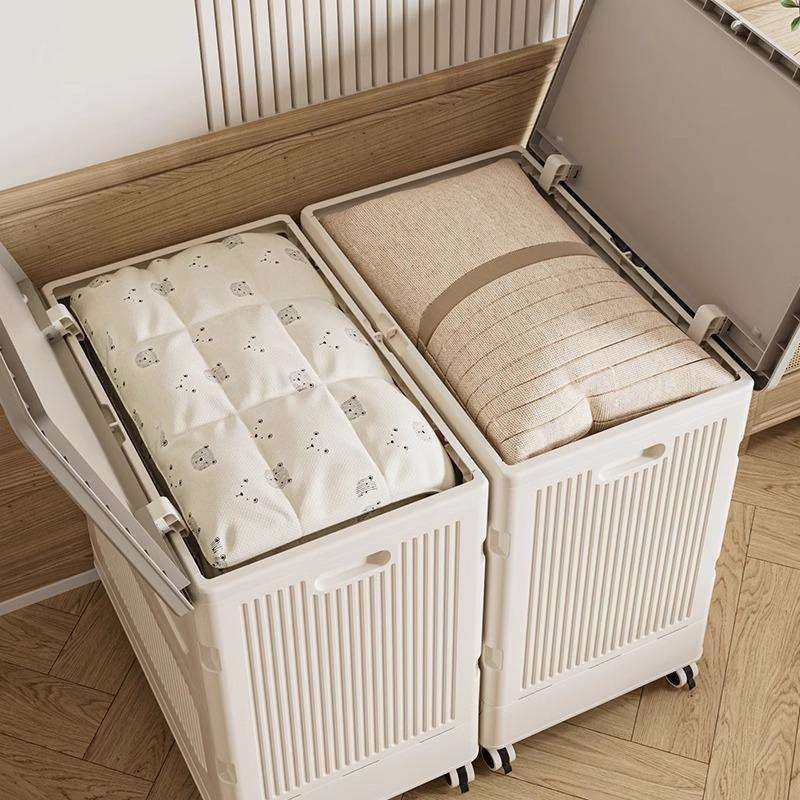 衣服收纳箱大容量家用翻盖带滑轮可折叠筐衣物整理被子储物柜,鲜花速递/花卉仿真/绿植园艺,割草机/草坪机,淘宝优惠券,粉丝福利购,淘宝优惠卷