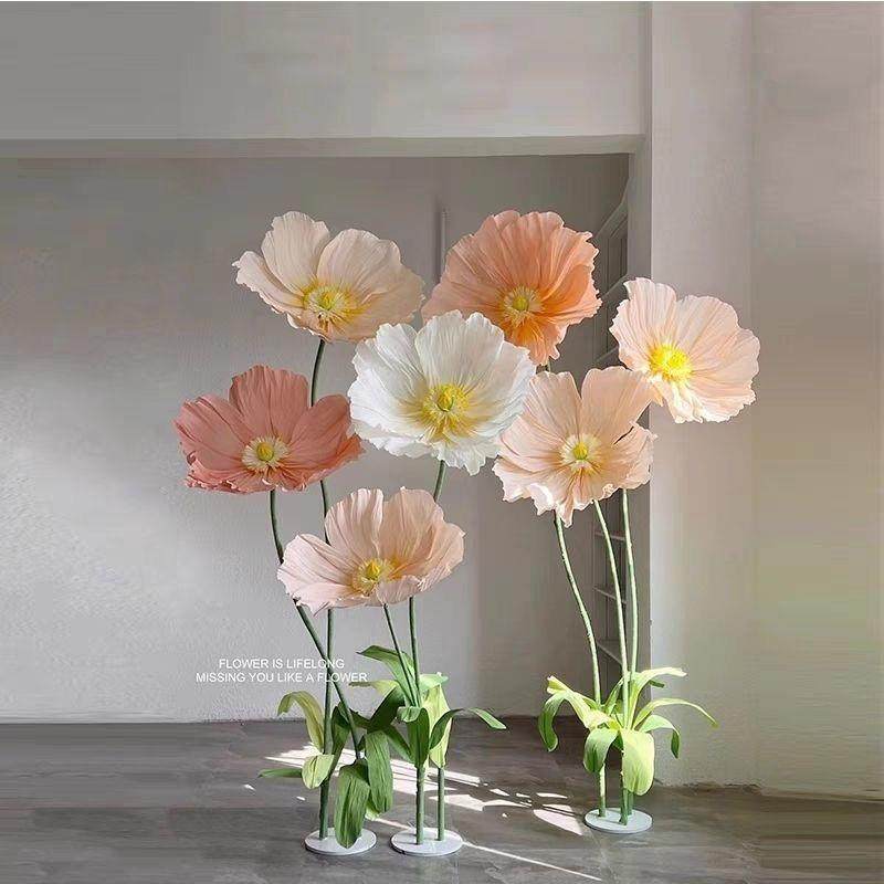 巨型纸艺花虞美人婚庆纸花户外婚礼假花布置花艺手工落地仿真花,鲜花速递/花卉仿真/绿植园艺,割草机/草坪机,淘宝优惠券,粉丝福利购,淘宝优惠卷