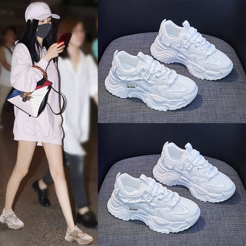 2026春季新款韩版老爹女鞋ins潮学生运动跑步鞋女透气增高K-9-2