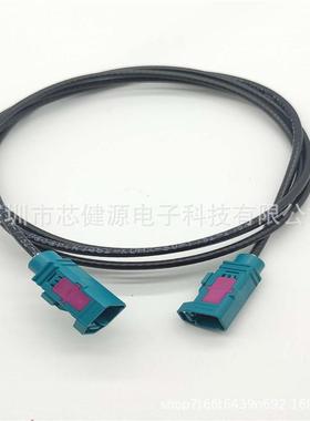 Rosenberger汽车射频连接器双FAKRA通用直母头Dacar302 RG174线