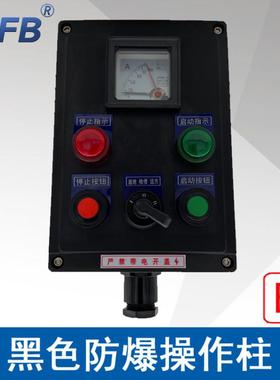 LBZ58A2B1D2K1L防爆操作柱2指示灯2按钮1仪表1开关黑色防爆防腐箱