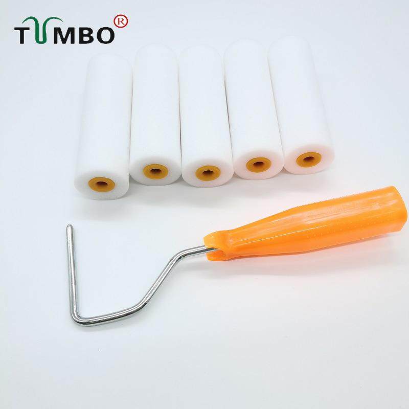 油漆刷子4寸拇指边角刷乳胶漆滚刷海绵刷墙补漆无死角无痕不掉毛