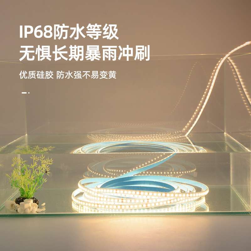 LED防水灯带低压12V24V软灯带贴片灯条吊顶暗槽室外灯IP68防水RGB