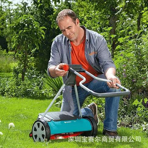 德国进口嘉丁拿GARDENA 花园草坪手动割草机 04022家用小型除草机