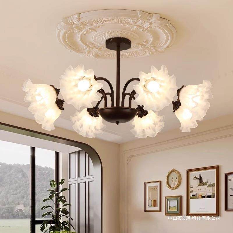 美式复古田园风创意网红铃兰花朵吊灯中古风简约客厅卧室书房灯饰,农机/农具/农膜,播种栽苗器/地膜机,淘宝优惠券,粉丝福利购,淘宝优惠卷