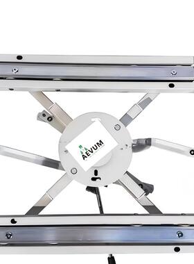 HY-BA3.1.2-1.35米轮款铝合金碟刹锁直角原桌功能五金桌架