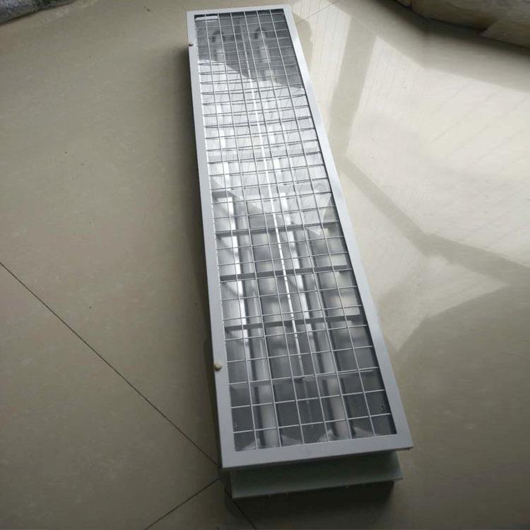 源头厂家家用学校嵌入式吸顶LED双管荧光灯盘格栅灯300x1200护眼