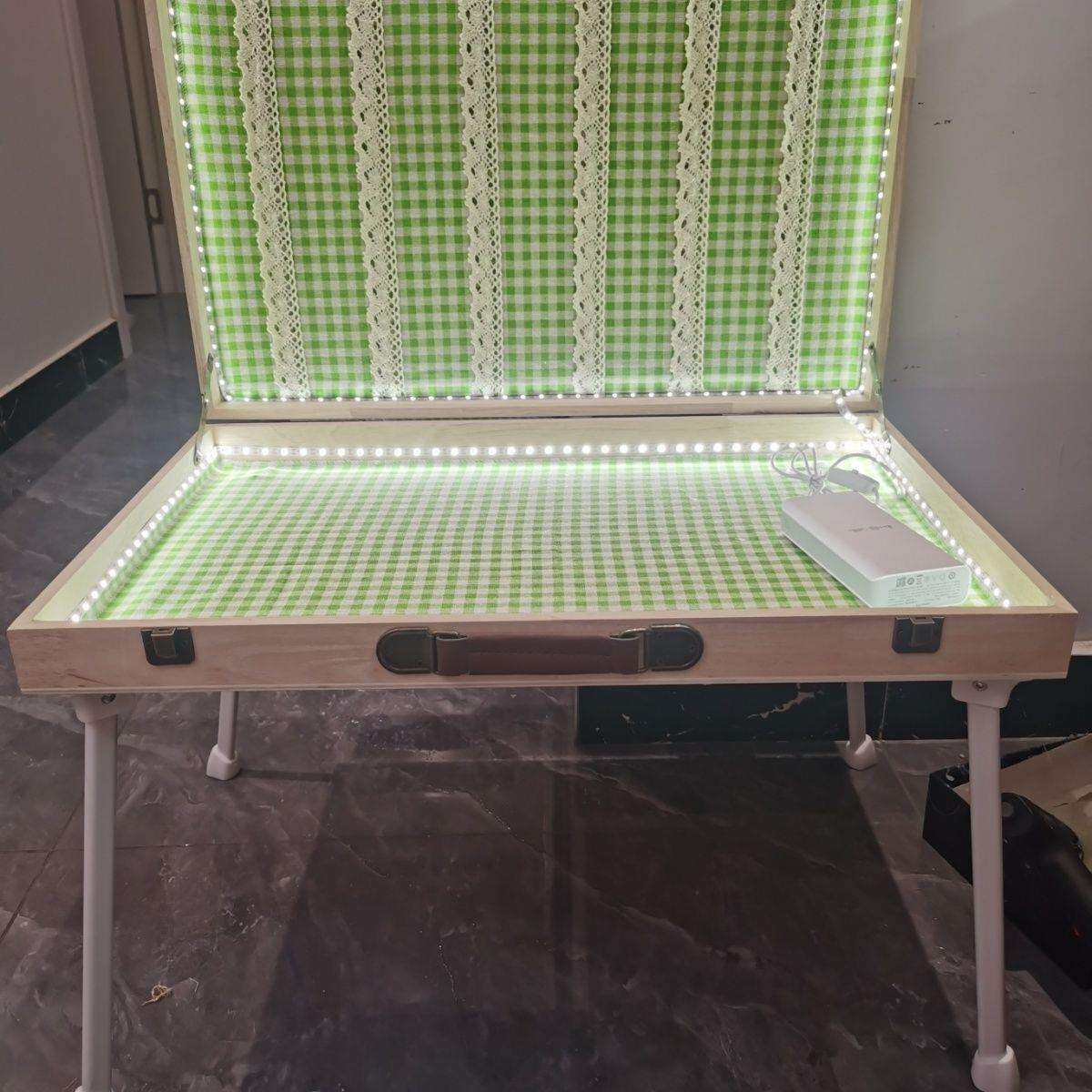 实木箱子饰品手提可折叠夜市便携收纳展示架摆摊摆摊纯手工