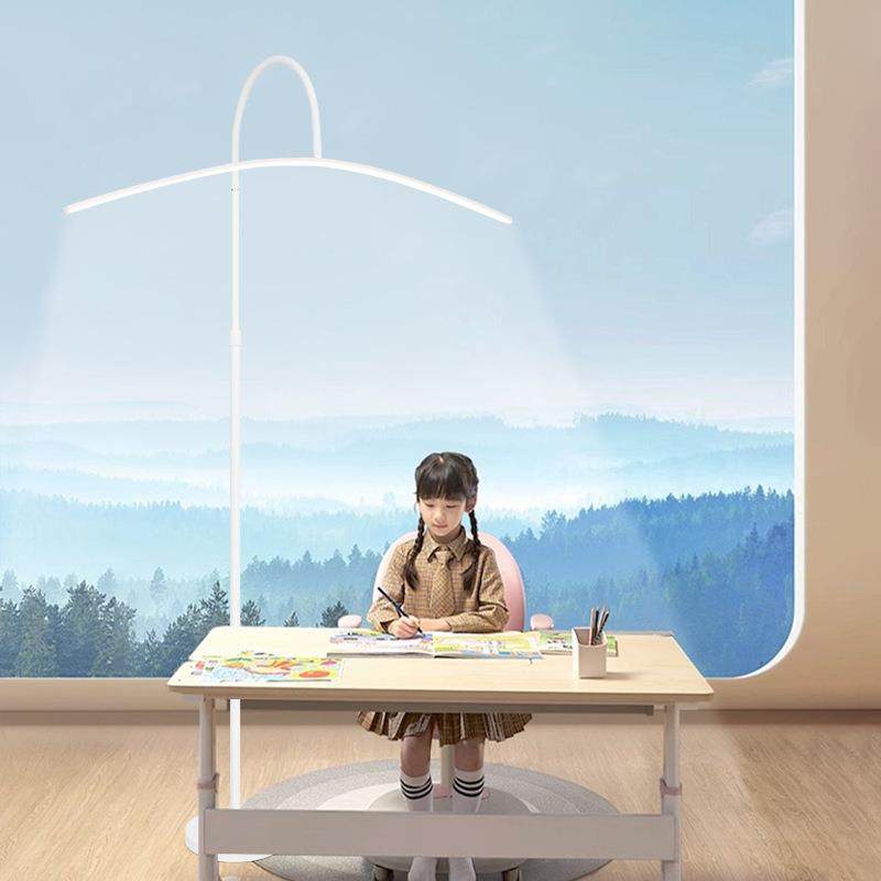 弧形立式台灯护眼灯落地灯看书儿童写作业学习专用LED钢琴阅读灯