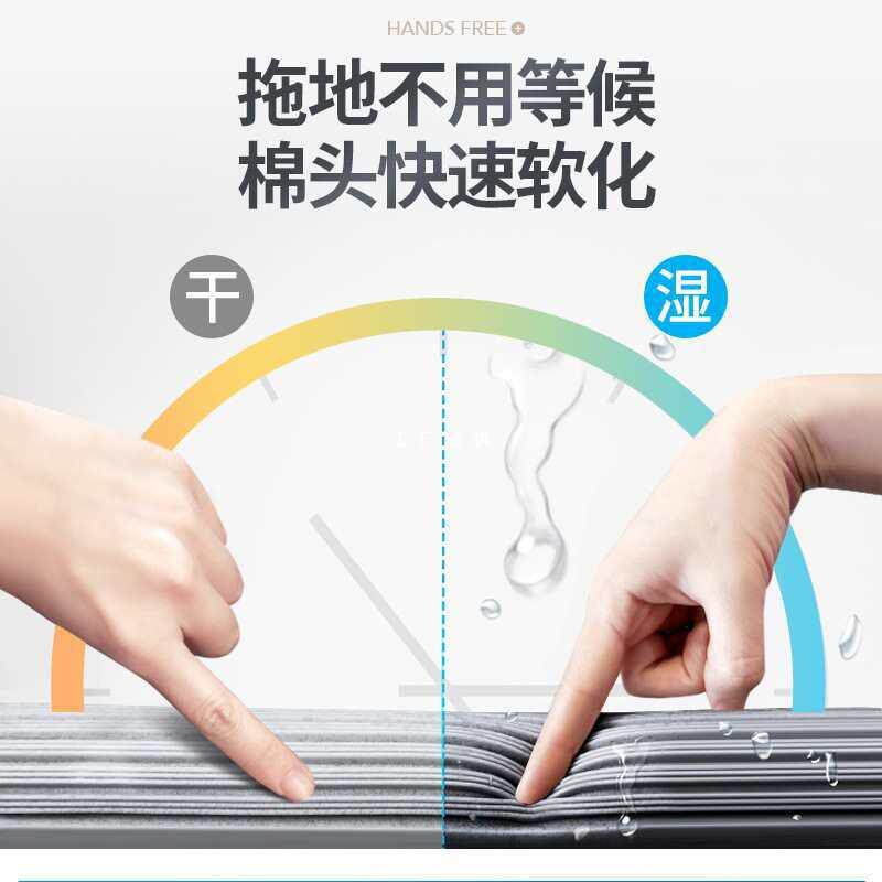 免手洗胶棉拖把家用大号卫生间海绵拖把吸收力滚轮挤水托把