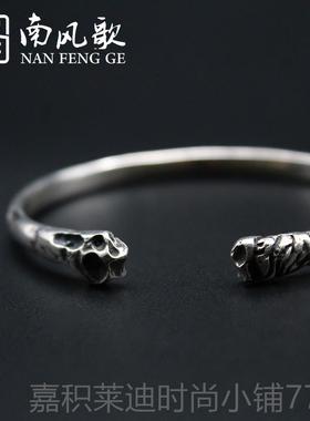 高档南风 原创设计《肋骨》手镯 9 25纯男银情歌侣 学生女