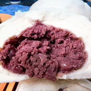 纸皮豆沙包红豆包老式薄皮纯手工红豆馒头早餐半成品枣泥包子面点