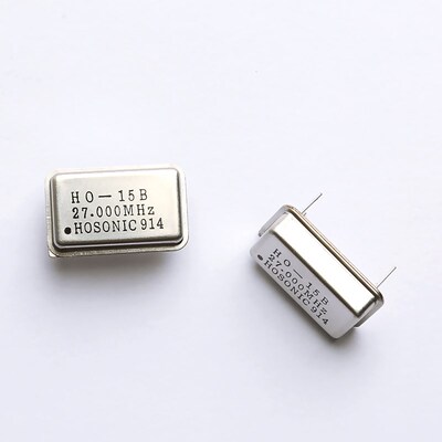 长方形有源晶振25.175mhz直插4脚27.12 27.145 28.636 49.152 32m