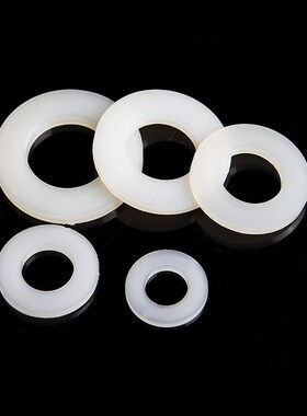 M2M2.5M4M5-M16 PC透明 塑料尼龙平垫PA本色白色尼龙垫圈绝缘垫片