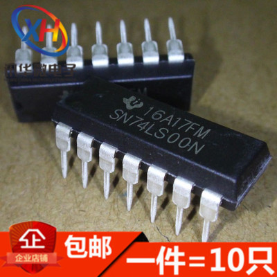 SN74LS00N HD74LS00P   直插 DIP14 逻辑 栅极和逆变器 进口