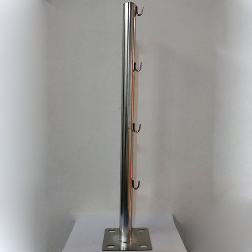 刀片刺绳支架刺网护栏隔离栏防盗网墙头V型支架不锈钢立柱