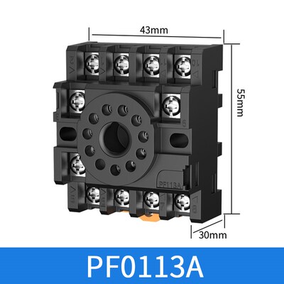 PYF08A中间继电器底座PTF08APYF14A圆八角时间继电器底座PF083A