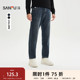男士 经典 洗水半松紧腰牛仔裤 三福2025冬季 合身小脚长裤 511963