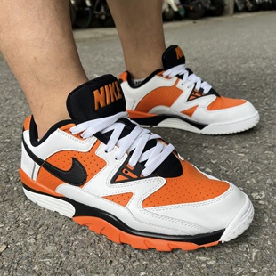 Trainer 训练鞋 Air 橙白色 低帮 Cross 皮革支撑 Nike Low