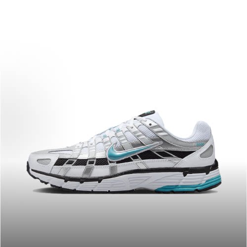 Nike耐克P-6000舒适简约低帮休闲跑步鞋男款白蓝CD6404-103[WF]