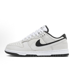 Nike Dunk Low Double Swoosh 皮革 柔软舒适低帮 板鞋 女款 白色