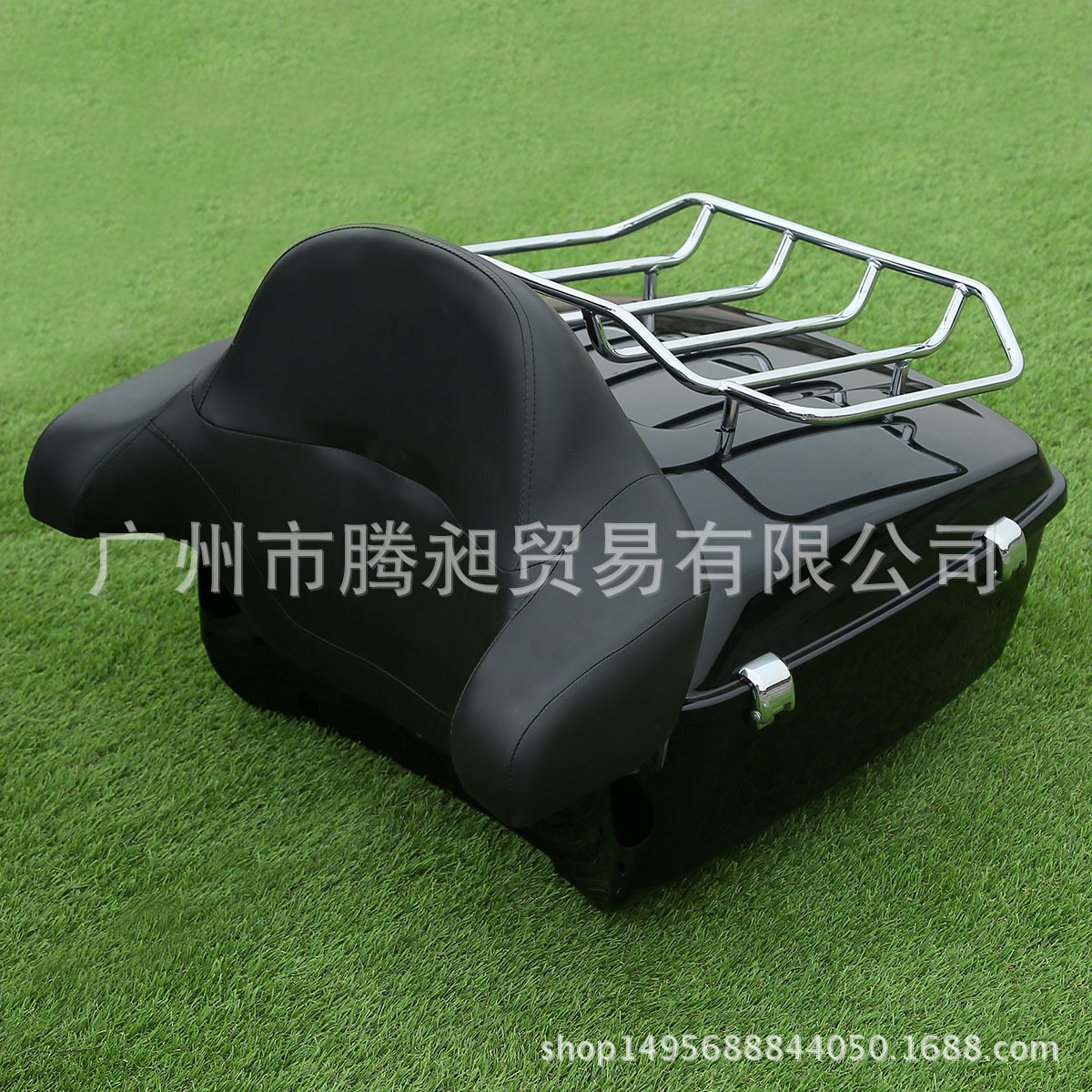 摩托车加高款后备箱 尾箱+货架+靠背垫 边箱 出口