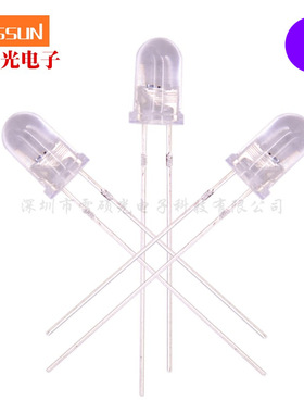5mm紫光圆头2脚发光二极管高亮直插式led验钞机指示灯f5白发紫色