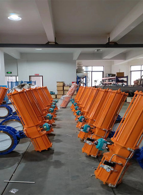 D643H-25P DN250气动调节法兰硬密封蝶阀 多层次金属硬密封蝶阀