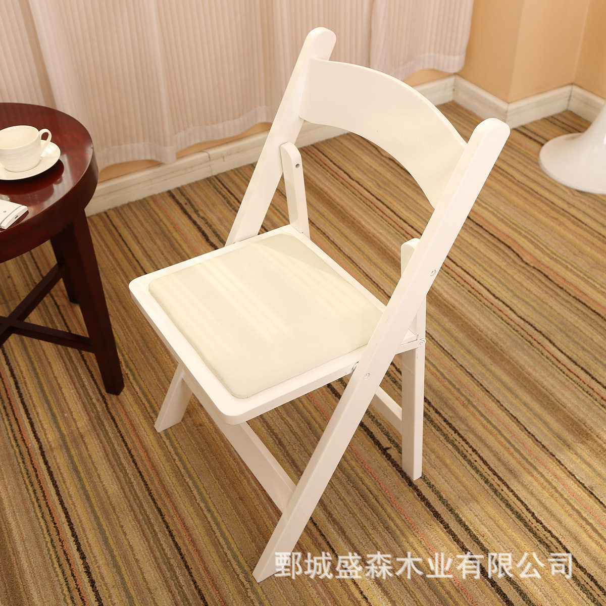 折叠椅子便携式户外椅子实木 办公室靠背椅 木质休闲折叠餐椅