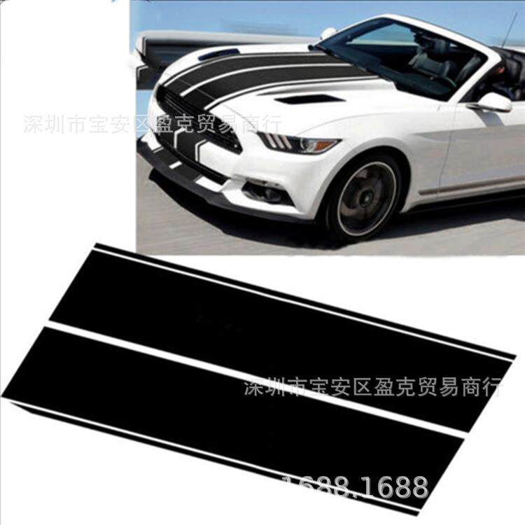 Y-327车头盖贴纸整车条纹车身贴纸汽车引擎盖改装装饰拉花贴花