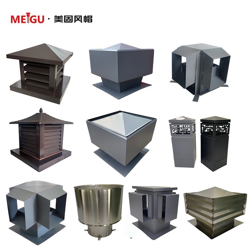 厂家直销G系列方形百叶风帽型号G-F-300*450-550-650不锈钢风帽