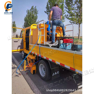 18L型车载式冷喷车 国道省道标线施划机 柴油双缸双泵冷漆划线机